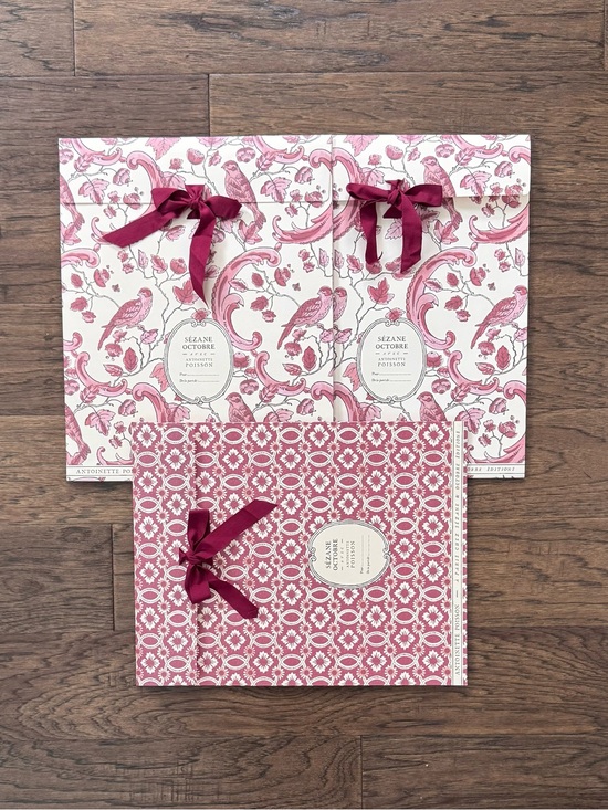 Sezane Other - Sezane x Antoinette Poisson Gift Pouch with Cotton Ribbon Set of 3